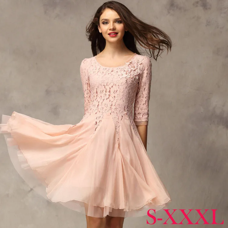 jurk kant roze jurk kant roze