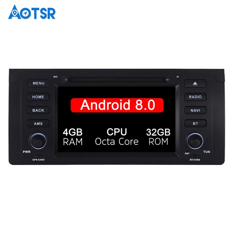 Best 1 din Android 8.0 Car Multimedia for BMW E39 E53 X5 Radio 2001 2002 2003 with Car DVD Player GPS Navi 7