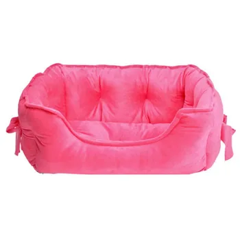 

Princess Bow Dog Bed Winter Puppy Bed Sofa Warm Soft Cat Bed House for Teddy Pomeranian Lounger Pet Bed