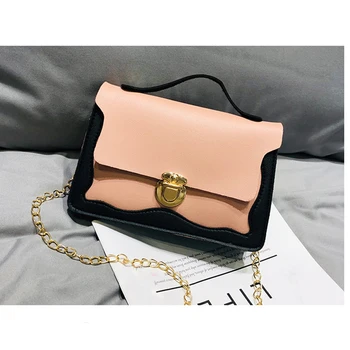 

Fashion Brand Shoulder Bag Women 2019 Mini Chain Lock Handbag Female Small Leather Messenger Bag Travel Crossbody Pack Lady Girl