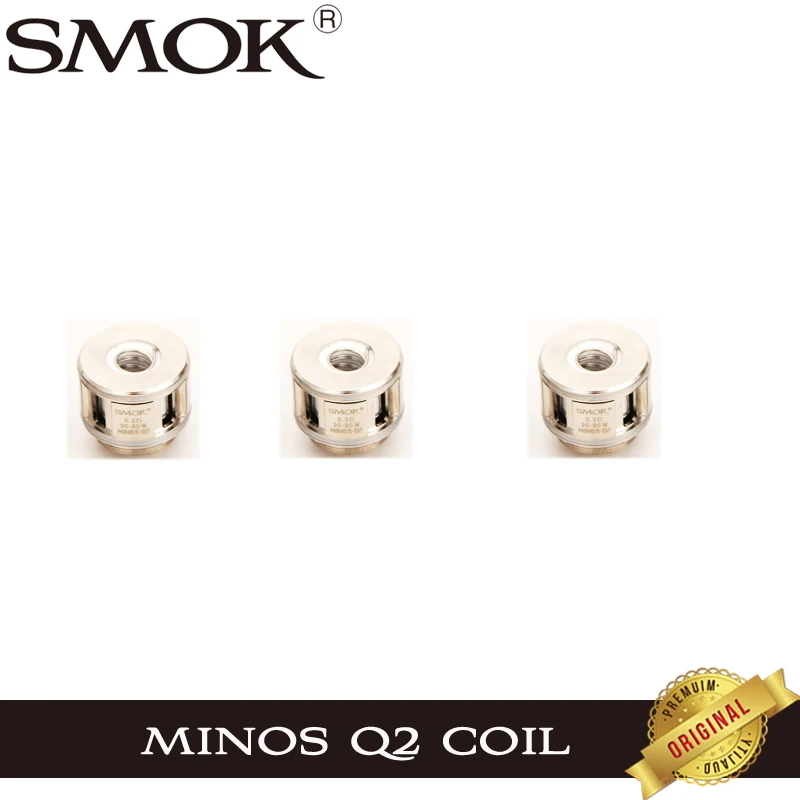 

3PCS/lot Original Smok Minos Q2 Core 0.3ohm Replacement Coil Head Suitable for Smok Minos tank