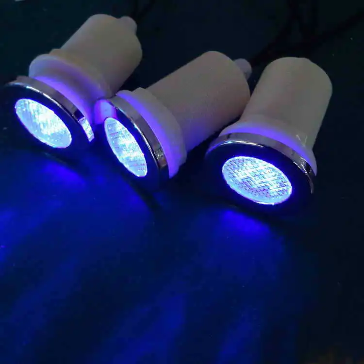 

4pcs muitc color RGB Bathtub waterproof led lamp with 1pc light switch controller and 1pc adapter 12v DC 1A