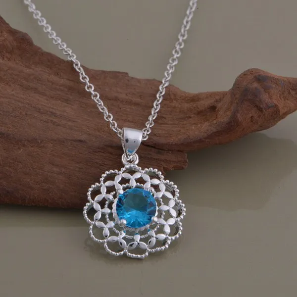 

wholesale High quality silver Fashion jewelry chains necklace pendant WN-1382