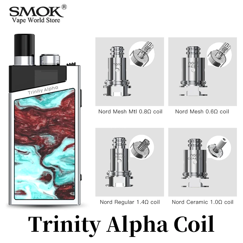 Электронная сигарета SMOK Trinity Alpha Coil для атомайзера nord kt|Испарители электронных