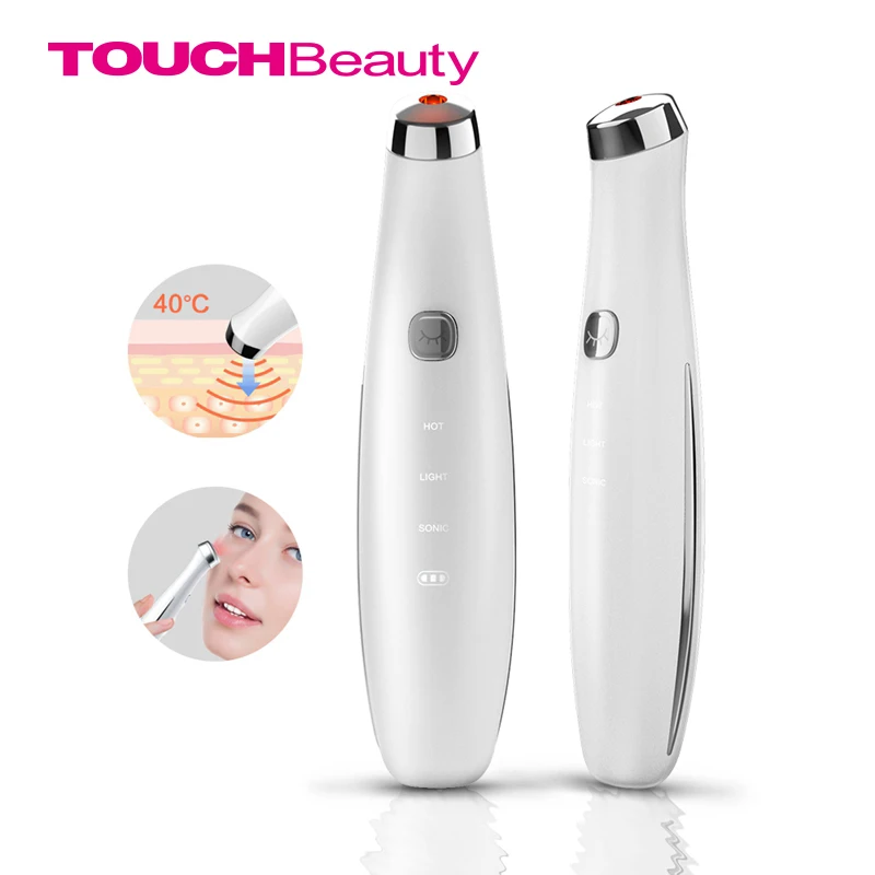 TOUCHBeauty анти-старения 40 Градусов Анти-патчи для ухода за областью вокруг глаз Массажер с высокой частоты вибрации и красный светильник для устранения морщин TOUCHBeauty TB-1662