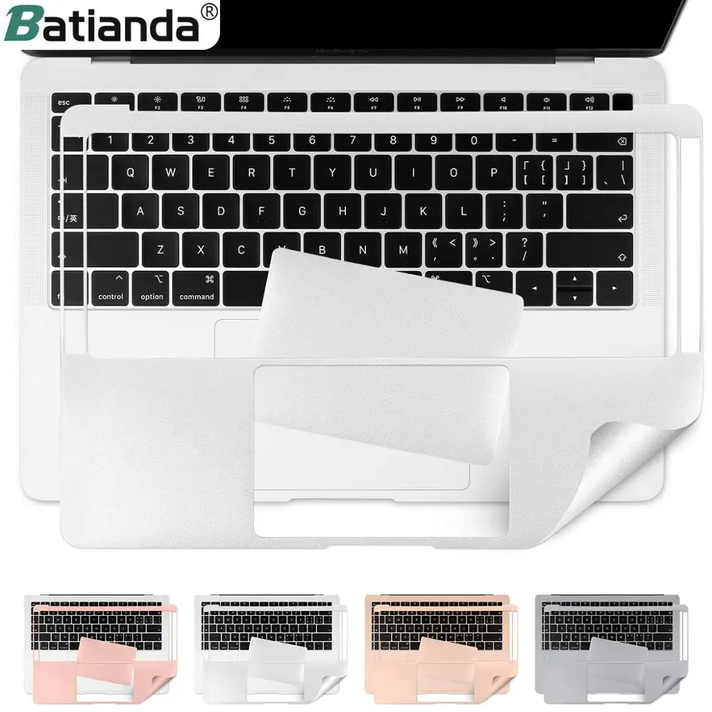 3-in-1 Palm Rest Cover Trackpad Protector Keyboard Cover for MacBook Air 13 Inch 2020 Model A2337 A2179 with Touch ID and Retina Display-Space Gray M1 