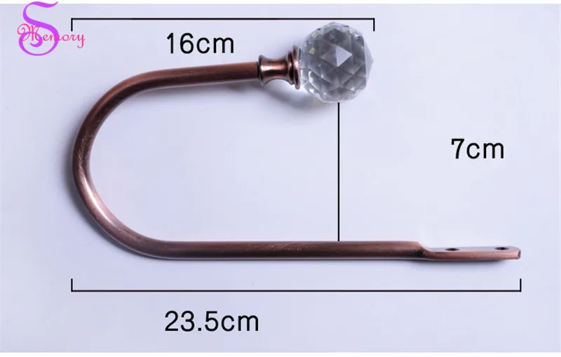 Новый U стиль хрустальный занавес металлическая задняя крышка держатели