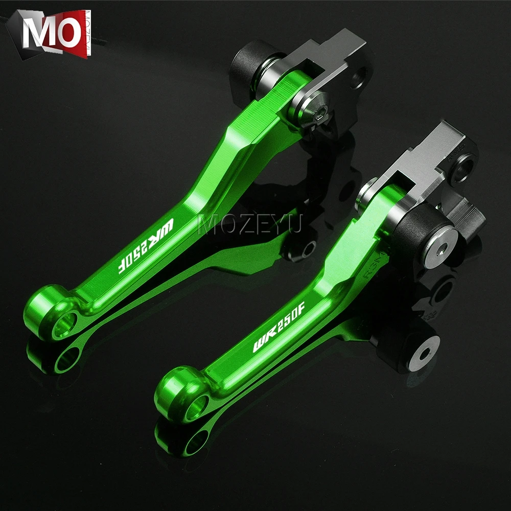 WR250F 17-18 Green Для YAMAHA WR250F WR 250F 250 WR250 F 2005- 2006 2007 2008 2009-Кроссовый CNC Pivot тормозные рычаги сцепления Байк - Цвет: WR250F 17-18 Green