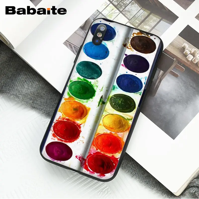 Colorful Watercolors Set Paint Palette Cake Macaroon Makeup