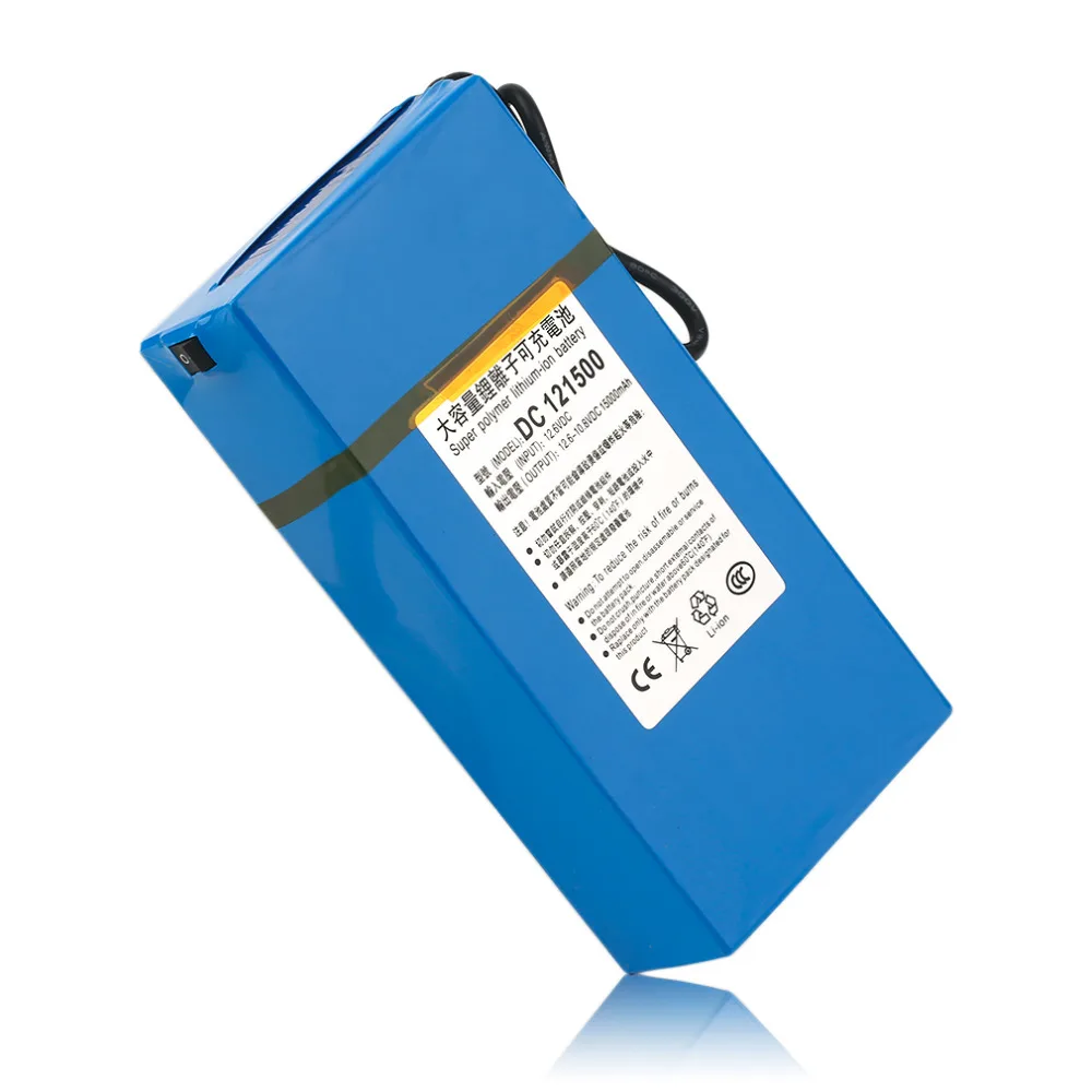 Bateria de Li-ion Recarregável de Backup Bateria de Iões de Lítio para Câmera de Cftv Transmissor sem Fio Mah Poderosa Gtf dc 12 v 15000 - Image 6