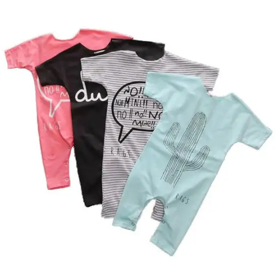 

Infant Newborn Toddler Baby Boy Girl Clothes Summer Spring Romper Playsuit Casual Short Sleeve Clothes Outfits 0-24M XH-0810