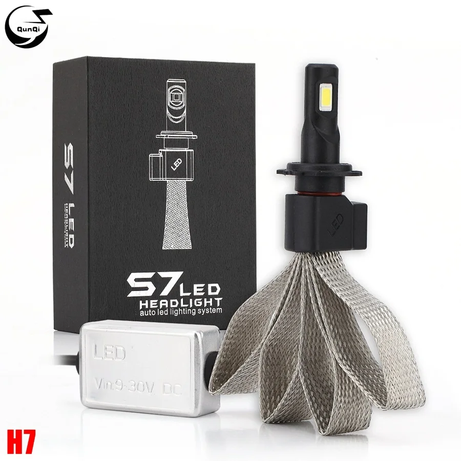

COB LED H7 Car Headlight 60W 6400LM 2PCS Bulbs 6000K Pure White 9V-30V Auto Conversion Car Styling Kit Front Fog Lamps