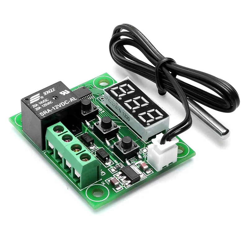 

DC 12V -50~110C Mini Thermostat Regulator Digital Temperature Controller for Incubator Temperature Control Switch Plate Popular