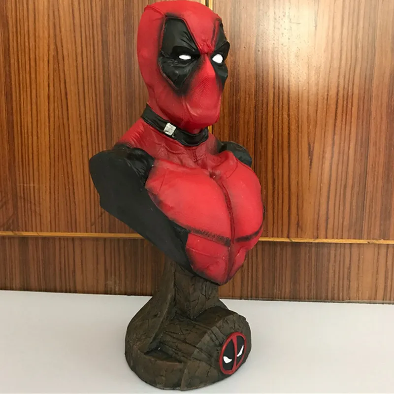 

33CM RESIN Bust Decoration Deadpool SUPER HERO Universe Deadpool Corps Dual Blade Action Figure Collection Model Toy M110