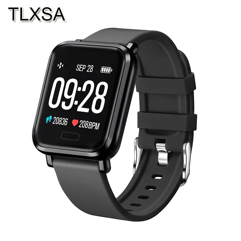 

Smart Bracelet Sports Fitness Tracker Bluetooth Waterproof Blood Pressure Measurement Wristband Men's Smart Clock For Android