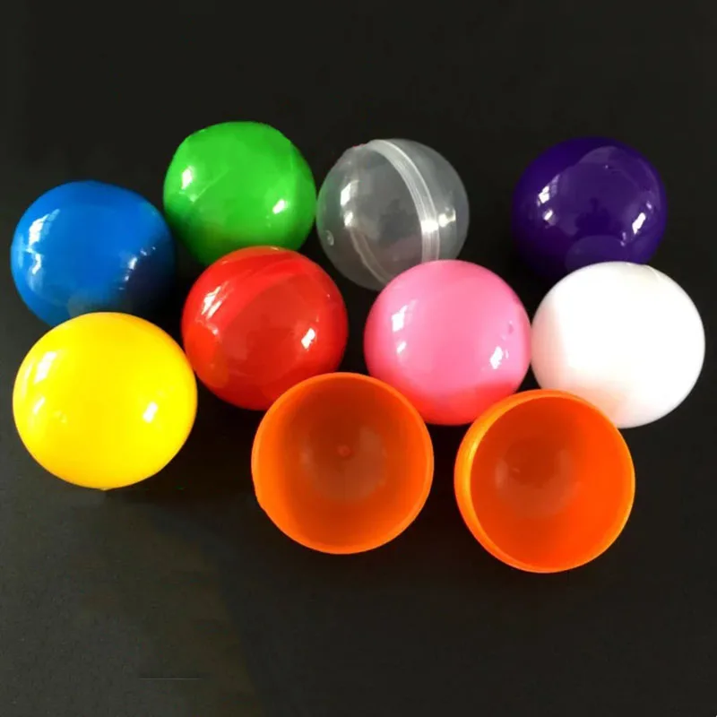 Tiranía Competir soporte Cápsulas vacías de plástico de 50mm para venta de juguetes, lote de 100  bolas sorpresa, envío gratis - AliExpress