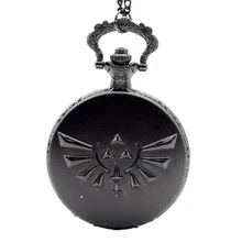 Бронзовые/черные легенда о Зельде: Звездный меч игра кварцевые карманные часы аналоговый кулон ожерелье мужские Wo мужские часы цепь подарок