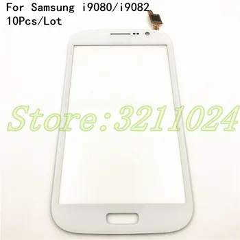 

10Pcs/Lot Touch Panel For Samsung Galaxy Grand Duos i9082 GT-I9082 i9080 GT-I9080 Touch Screen Blue White Digitizer Sensor
