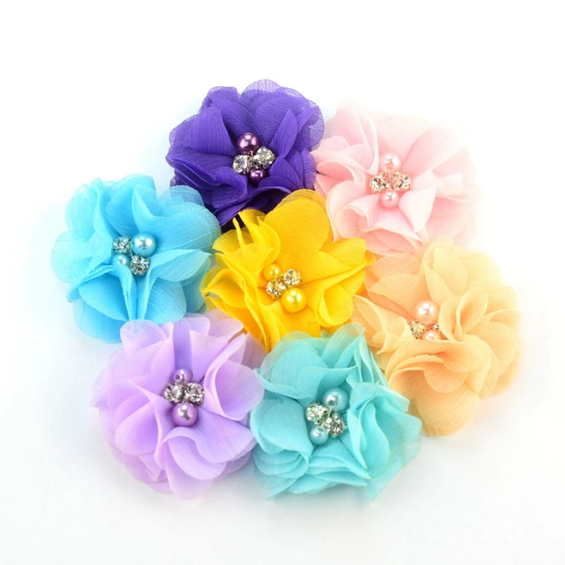 200-pz-lotto-197-chiffon-fiori-con-la-perla-strass-fiori-in-tessuto-per-le-ragazze-della-fascia-headwear-del-mestiere-fiore-falso-all'ingrosso