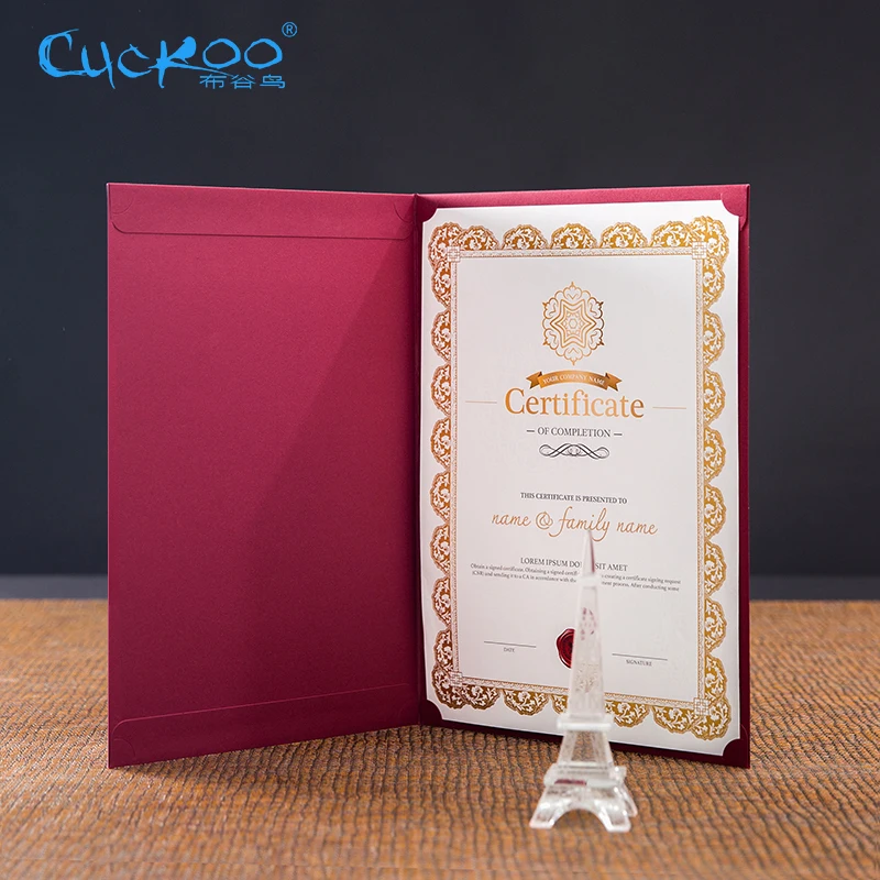 Cuckoo новые награды почетный сертификат Обложка на заказ A4 авторизация книга