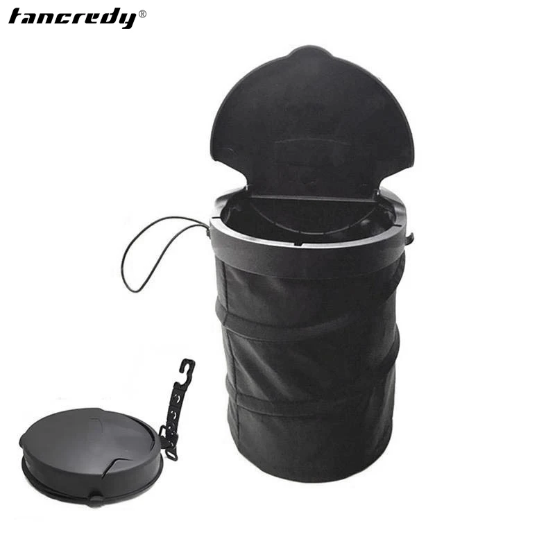 Mini Car Trash Bin Universal Can Roldable Bag Trash Can Roldable Car Bag