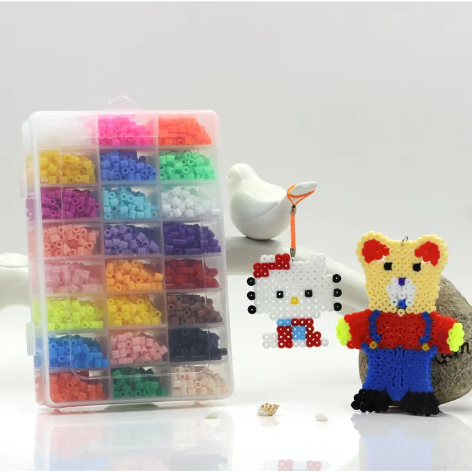 24 Цвет perler Бусины 5500 шт. Box Set 5 мм Hama Бусины для детей развивающие пазл DIY Игрушечные лошадки предохранитель бусины pegboard