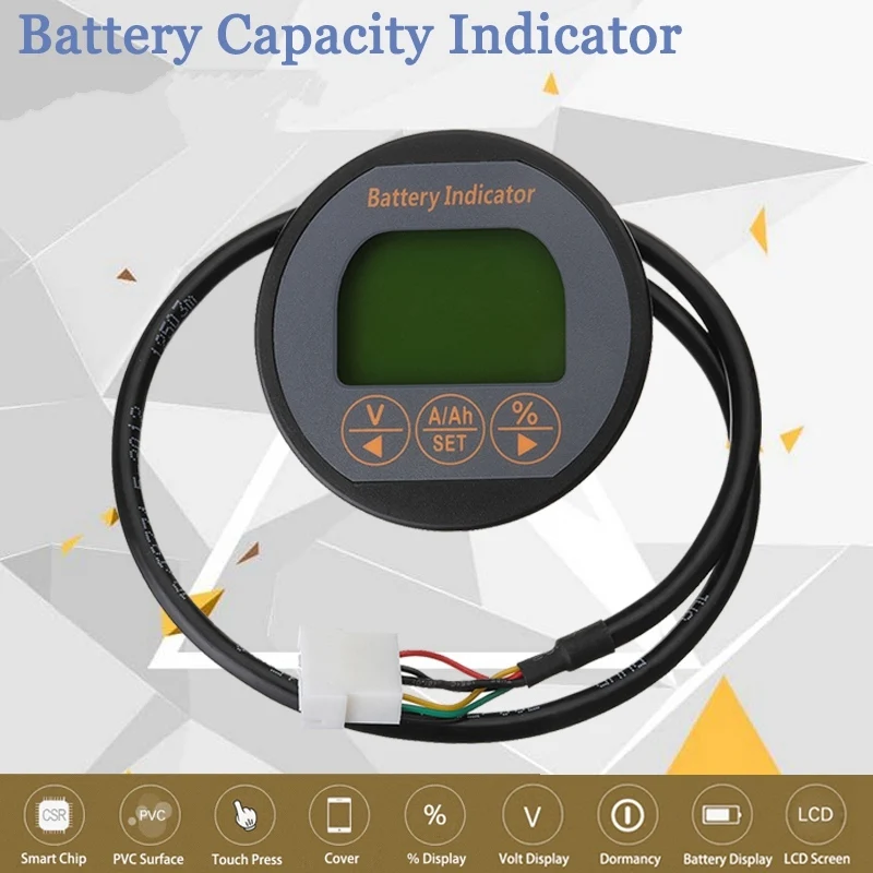 50A 80 В батарея ток вольтметр литиевый ЖК-дисплей цифровой дисплей емкость батареи тестер Индикатор монитор с ночным видением