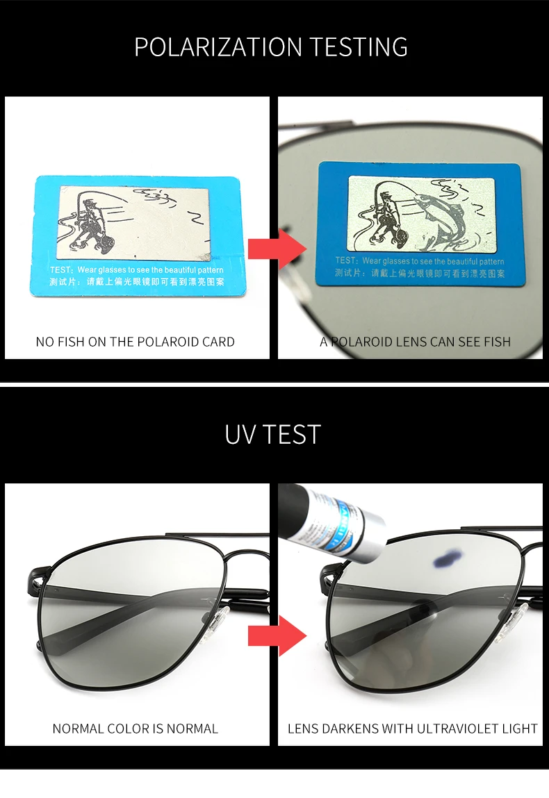 Брендовые HD фотохромные поляризационные мужские солнцезащитные очки для водителей, женские и мужские безопасные очки дневного и ночного видения для вождения UV400