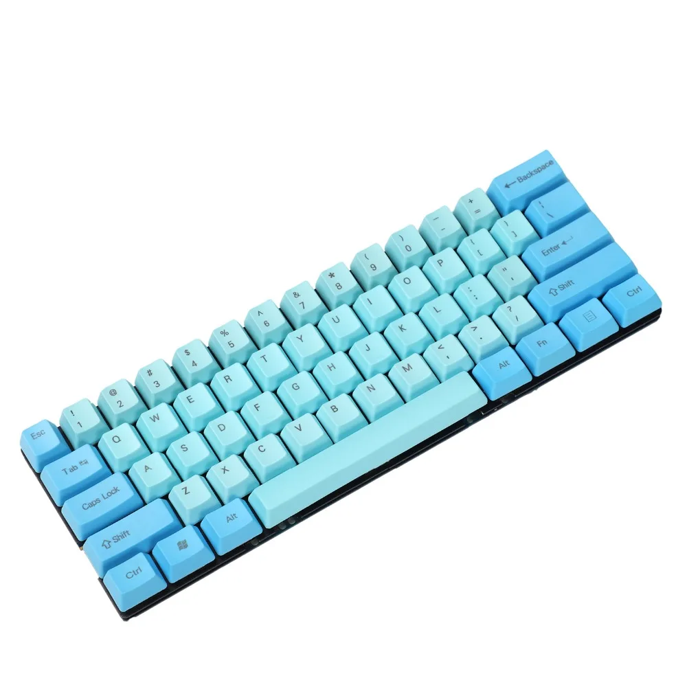 YMDK индивидуальные 61 ANSI ключей OEM профиль толщиной PBT клавиши набора для Cherry MX