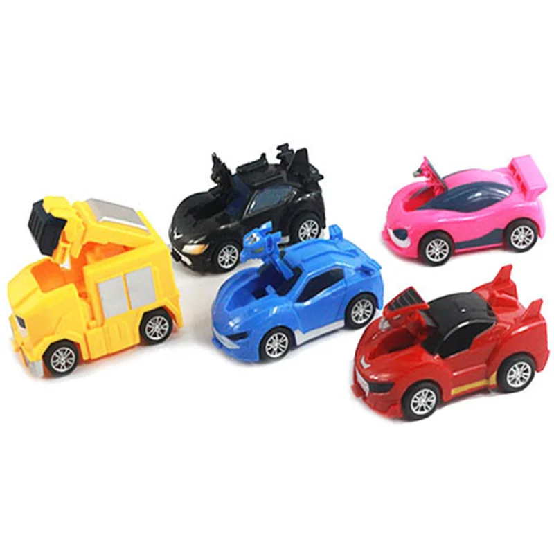 

5pcs/set Pocket Watch Kart Cars Fgirue Diecast Cars Transformation Model Toys for Children Holiday gift