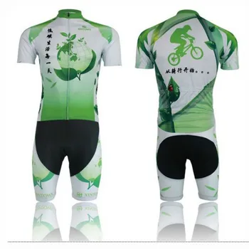 

XINTOWN Women pro Bike Jerseys Shorts Sets Green Life Cycling short clothing Suits Ropa Ciclismo bicycle mtb Top bottom Suits