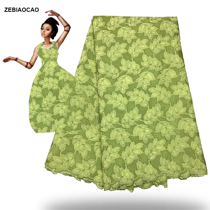 ZEBIAOCAO African Tulle Cotton Lace Fabric High Quality Fashion French For Dress 5 yards/lot FC17-TEP30 | Дом и сад