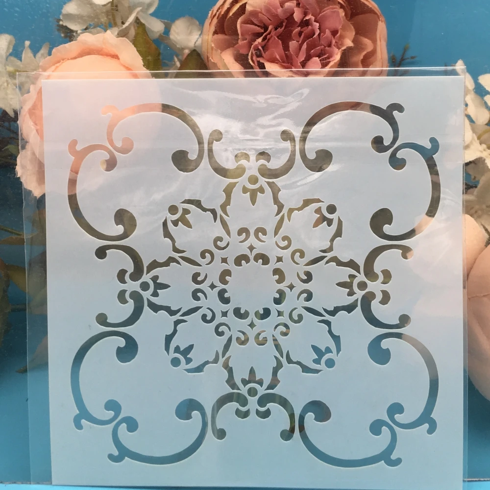 

5.9" Flower DIY Craft Layering Stencils Wall Painting Scrapbooking Stamping Embossing Album Paper Card Template F5560