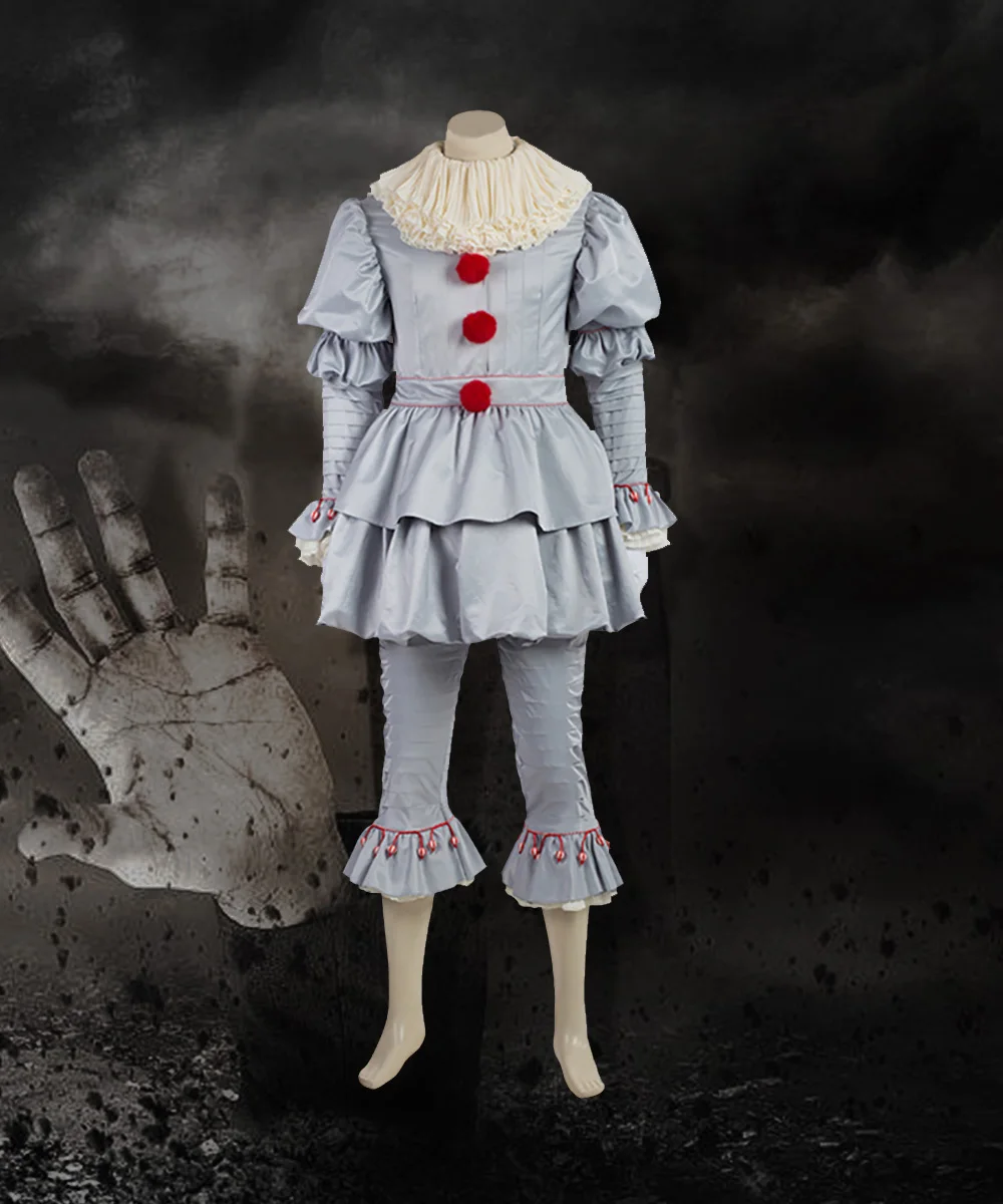 

Hot Film IT Pennywise Halloween Clown Cosplay Costume Custom Made Any Size