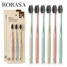 3 шт пшеничная соломенная зубная щетка для гигиены полости рта эко зубы Глубокая чистка Мягкий Уголь щетка для взрослых для дома щетка для путешествий использование уход за зубами