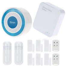 Wireless Intelligent Sound & Flash Alarm System IOS& Android APP Remote Control Wifi Alarm System For Home House Security
