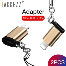ACCEZZ OTG адаптер Micro USB на 8 Pin Освещение для iphone X XS MAX XR 7 8 6S 6 Plus телефон синхронизация данных зарядное устройство конвертер разъем