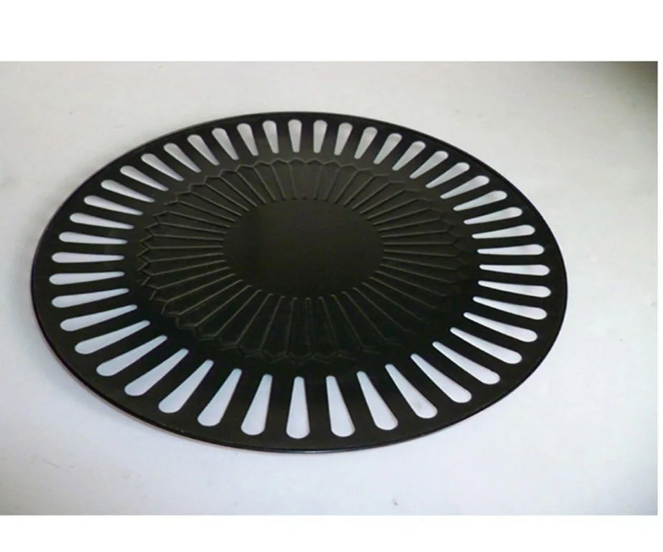 Non-stick Smokeless Barbecue Grill Round Pan Grills For Outdoor BBQ Meat Tools Easily Cleaned BBQ Accessories