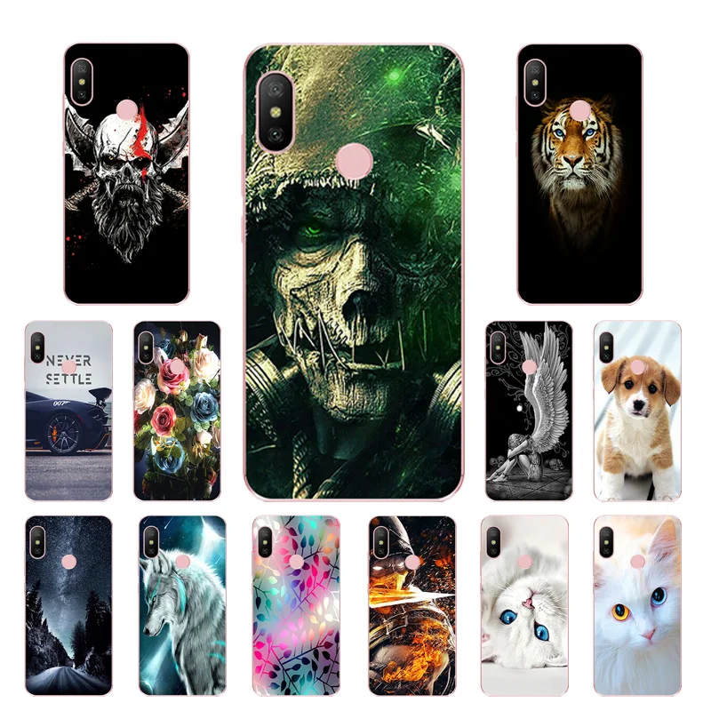 Силиконовый ТПУ Мягкий DIY шаблон протектор чехол для Mi A2 Lite Ультратонкий Xiaomi Redmi
