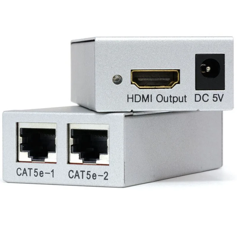 HDmatters HDMI удлинитель по cat5e/6 кабеля до 50 м для PS4 HDTV портативных ПК с адаптером питания