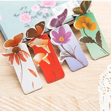 50 шт закладки для книг бумажные канцелярские принадлежности офисные школьные принадлежности для дома элегантные модные, в форме бабочки подарки материал Escolar