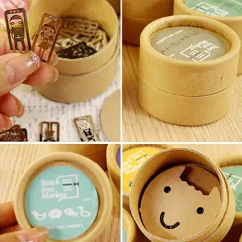 

20 pcs/lot Bookmarks Mini Cute Cartoon Animal Metal Bookmark Clips Sliver Bookmarks Stationery Gift