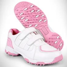 Высокое качество! PGM детская Гольф обувь для мальчиков и девочек 3D дышащий бак Лакированная обувь нескользящие водонепроницаемые