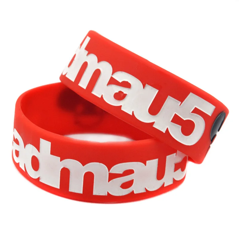 OBH 2 шт 1 дюйм широкий браслет DJ Deadmau5 силиконовый резиновый браслет