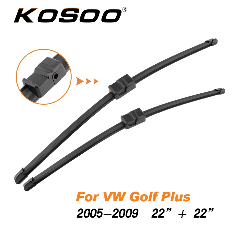 Golf Plus 2828R KOSOO для Volkswagen Golf Plus 2"+ 28" R, Fit штырь сбоку Arm 2005 2006 2007 2008 2009 автомобильные дворники очистка ветрового стекла - Цвет: Golf Plus 2828R