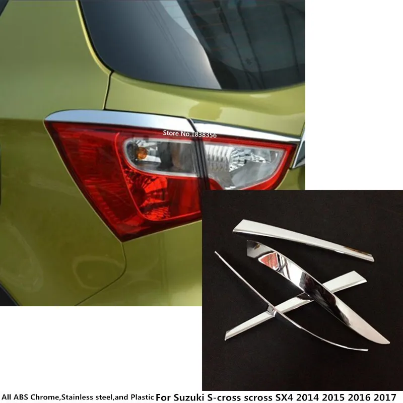 For Suzuki S cross scross SX4 2014 2015 2016 2017 car rear tail eyebrow
