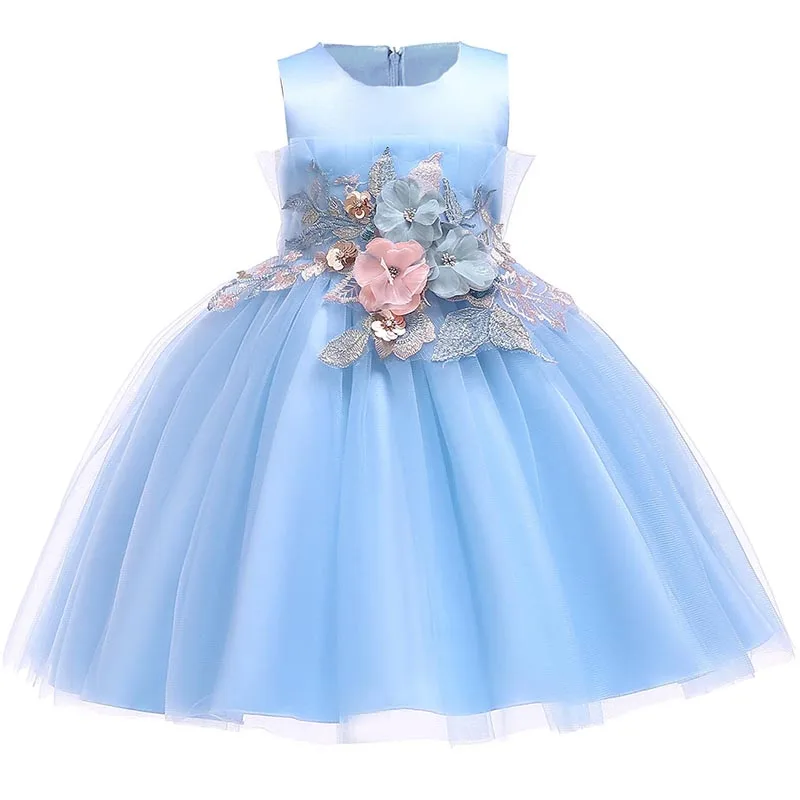 

2018 Baby Girls Dress For Girls Wedding Princess Party Dresses Kids Summer Dress New Cotton Lining Children Girls Clothing