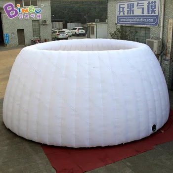 

23ftX15ftX8.5ft white inflatable tent for exhibition , without roof type airblown marquee with built-in blower toys tent