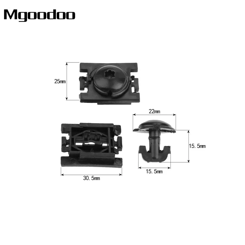 20 штук, автоматический брызговик, подкладка, нейлоновые крепления, подходят для peugeot 307, Citroen C4, C-TRIOMPHE, автомобильный крыло, крепежные зажимы, набор зажимов K91