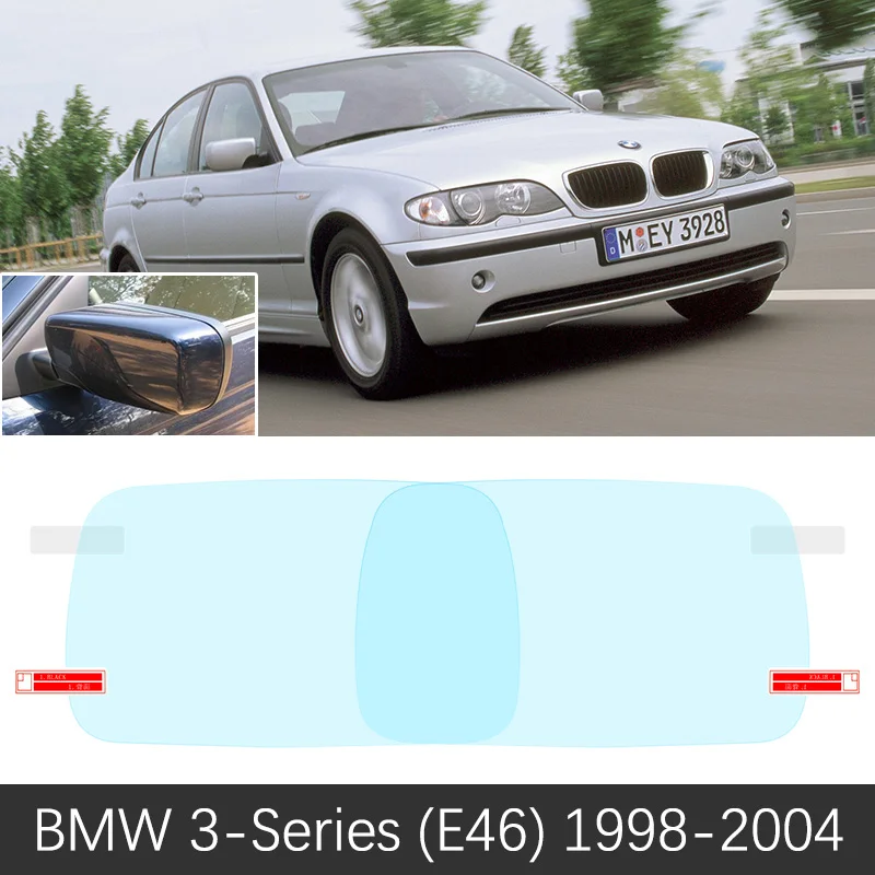 Для BMW 3 серии BMW E46 E90 F30 G20 полное покрытие противотуманная пленка зеркало заднего вида непромокаемый Автомобильный аксессуары 318i 320i 325i 328i 330i - Название цвета: 3 Series E46 98-04